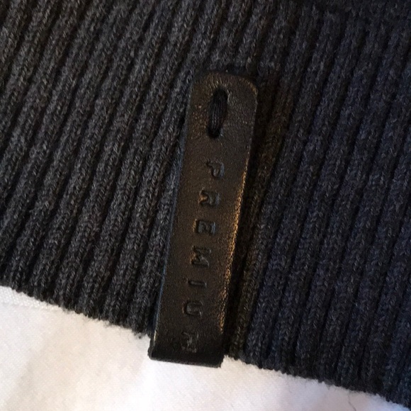 Jack&Jones premium charcoal cotton blend cardigan - Picture 3 of 5
